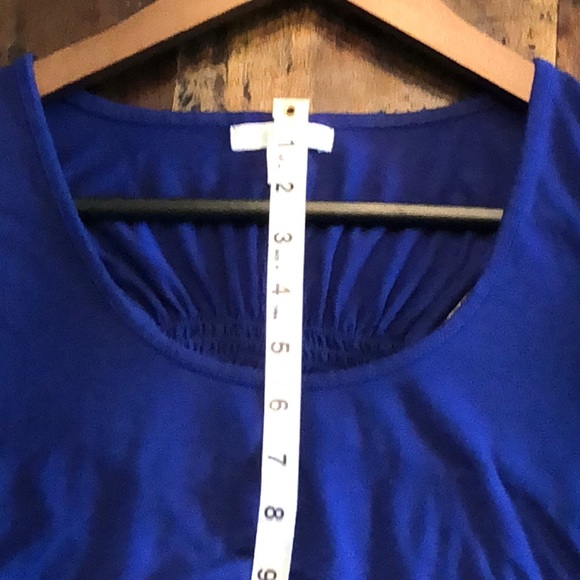 Cobalt blue hi-lo racerback trapeze dress - Picture 5 of 6